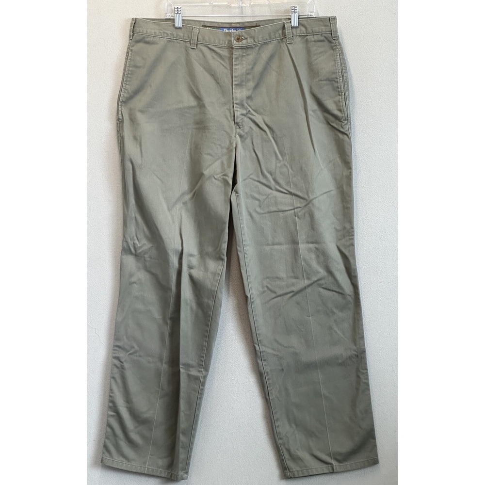 Vintage Duxbak Men's Chino Pants Size 40 X 32 Gray‎ 100% Cotton USA Made